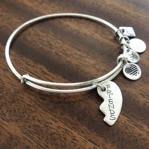 Alex and Ani silver tone friend heart bracelet